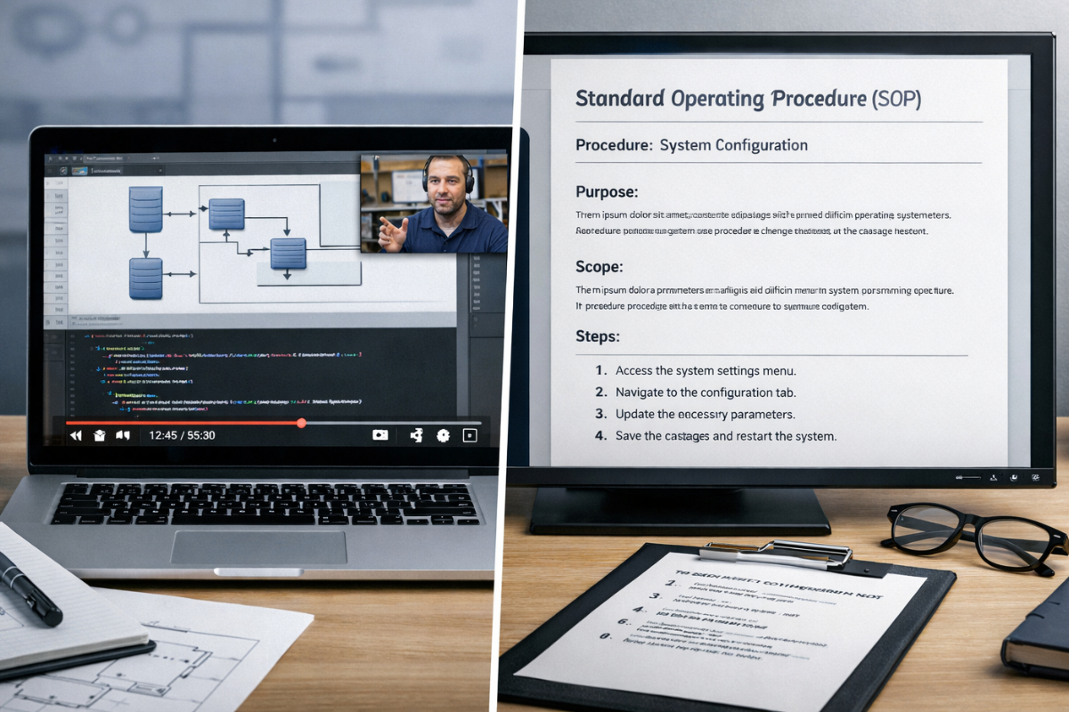 Turning Engineering Walkthrough Videos Into Formal SOPs